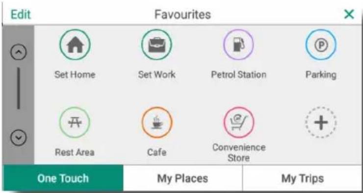 NAVMAN MiCam Truck - Saving places/trips as Favourites - 1