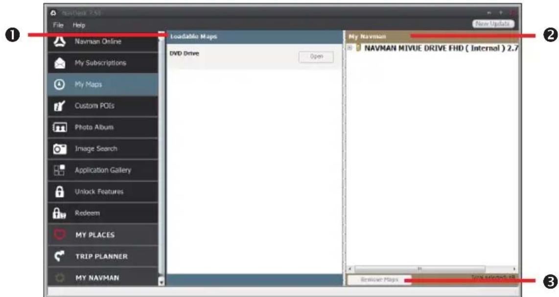 NAVMAN MyEscape IV - NavDesk → My Maps - 1