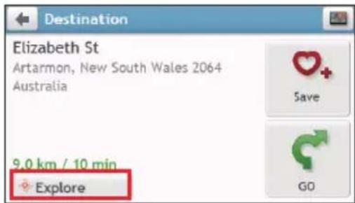 NAVMAN MyEscape IV - How do I preview the destination on map? - 1
