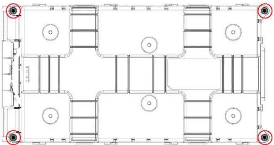 APC LIBATTSMGGIEC - Unscrew the four Top Case screws - 1