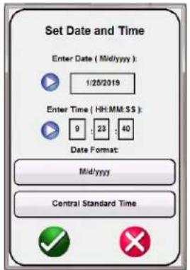 Megger OCR15D - Set Date & Time - Allows the user to set date and time: - 1