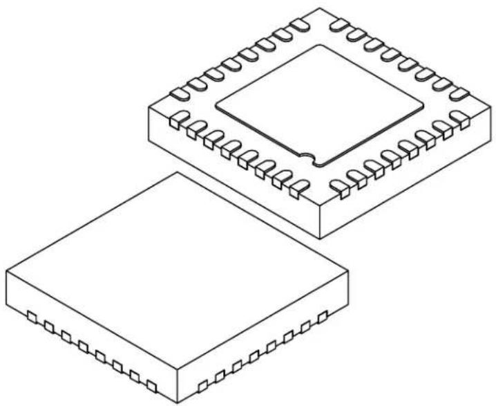 Microchip SY89546U - 32-Lead Very Thin Plastic Quad Flat, No Lead Package (PEA) - 5x5x0.9 mm Body [VQFN] Micrel Legacy Package QFN55-32LD-PL-1 - 1