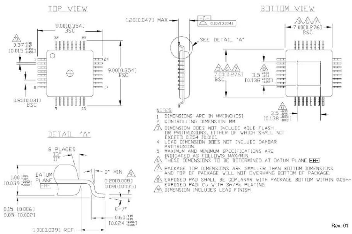Microchip SY55858U - -PIN EPAD-TQFP (DIE UP) (H32-1) - 1