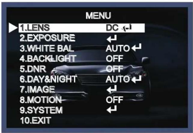 Costar CCT2312W - Menu Set Up - 1