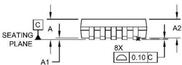 Microchip MCP33121D-05 - 10-Lead Plastic Micro Small Outline Package (MS) [MSOP] - 2