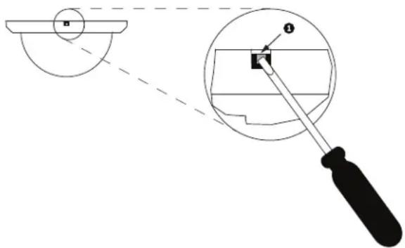 BOSCH AutoDome VG5-162 - To remove the bubble from an in-ceiling housing - 1