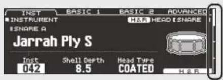 ROLAND TD-50KV-RM - Switching pages (PAGE [UP] [DOWN] buttons) - 1