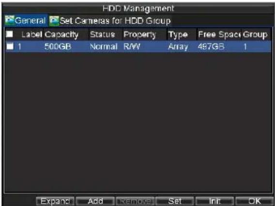 Hikvision DS-9104HFI-S - To set a HDD to read-only: - 1