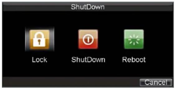 Hikvision DS-9104HFI-S - • OPTION 1: Standard Shutdown - 1