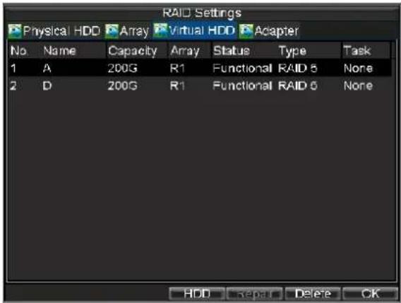 Hikvision DS-9104HFI-S - To create a virtual disk: - 3