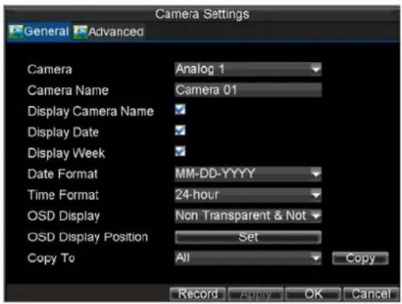 Hikvision DS-9104HFI-S - Configuring OSD Settings - 1