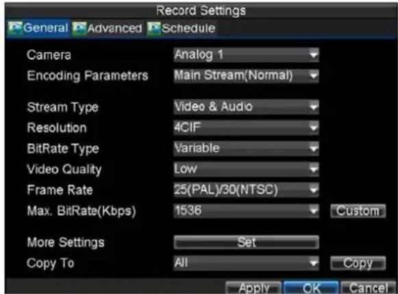 Hikvision DS-9104HFI-S - Initializing Record Settings - 1