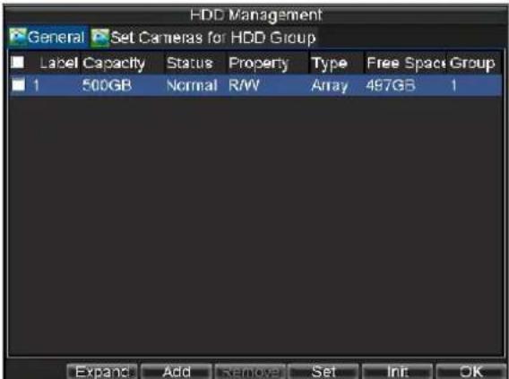 Hikvision DS-9104HFI-S - Checking HDD Status - 1