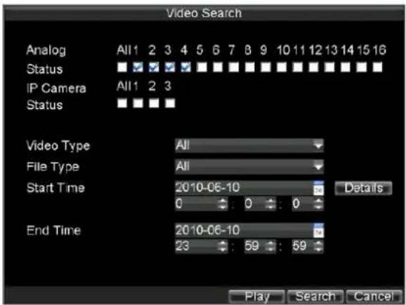 Hikvision DS-9104HFI-S - Playing Back from General Video Search - 1