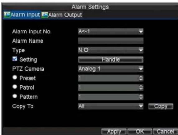 Hikvision DS-9104HFI-S - Setting up Sensor Alarms - 2
