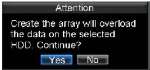 Hikvision DS-9104HFI-S - Adding Array - 3