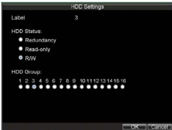 Hikvision DS-9104HFI-S - Setting HDD Groups - 1