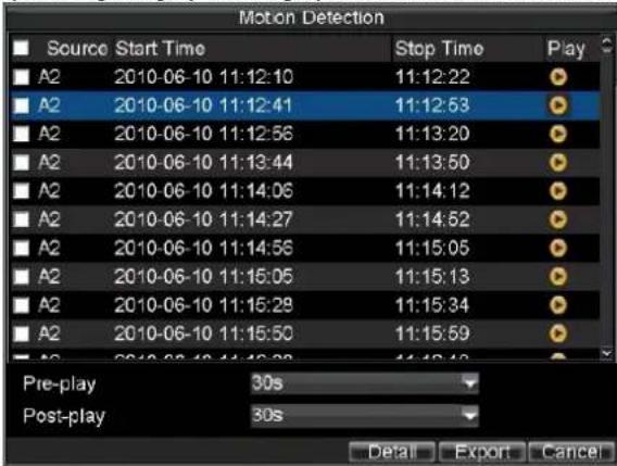 Hikvision DS-9104HFI-S - Playing Back from Event Search - 2