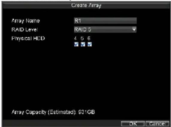 Hikvision DS-9104HFI-S - Adding Array - 2