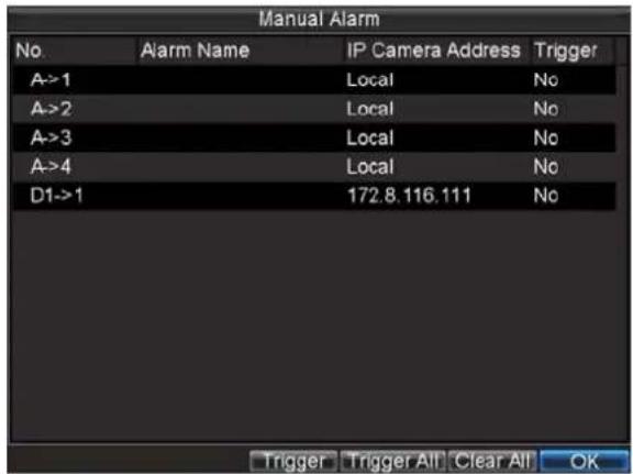 Hikvision DS-9104HFI-S - Triggering Alarm Outputs Manually - 1