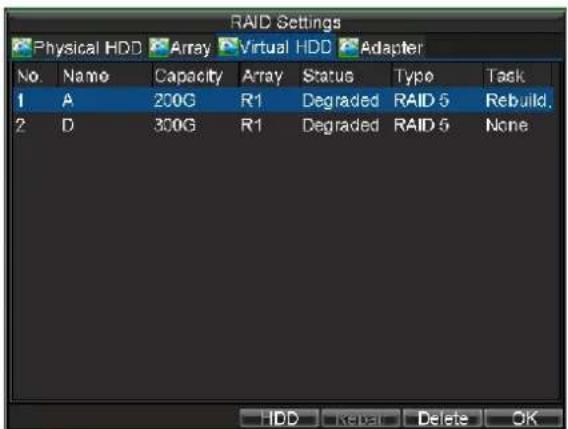 Hikvision DS-9104HFI-S - Rebuilding Array Manually - 3