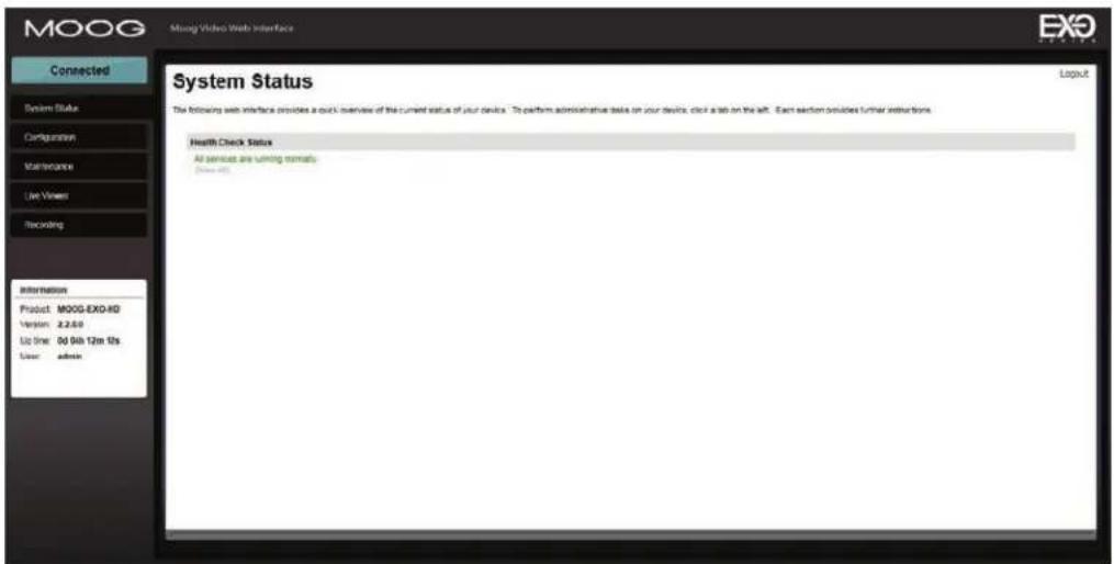 Moog EXVW7C2-2 - System Status - 2