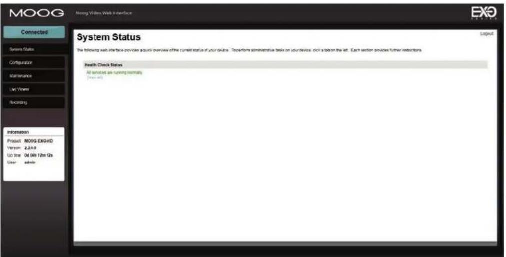 Moog EXPF5C-1 - System Status - 2