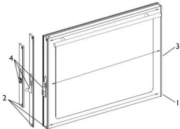 U-Line ULN-29RWH-15 - Install bottom hinge. - 1