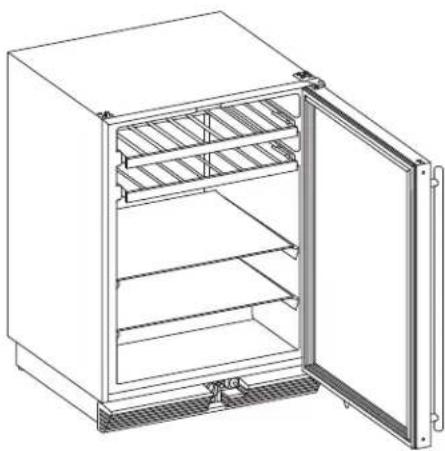 U-Line ULN-29RWH-15 - Removing and Installing Interior Shelves - 1