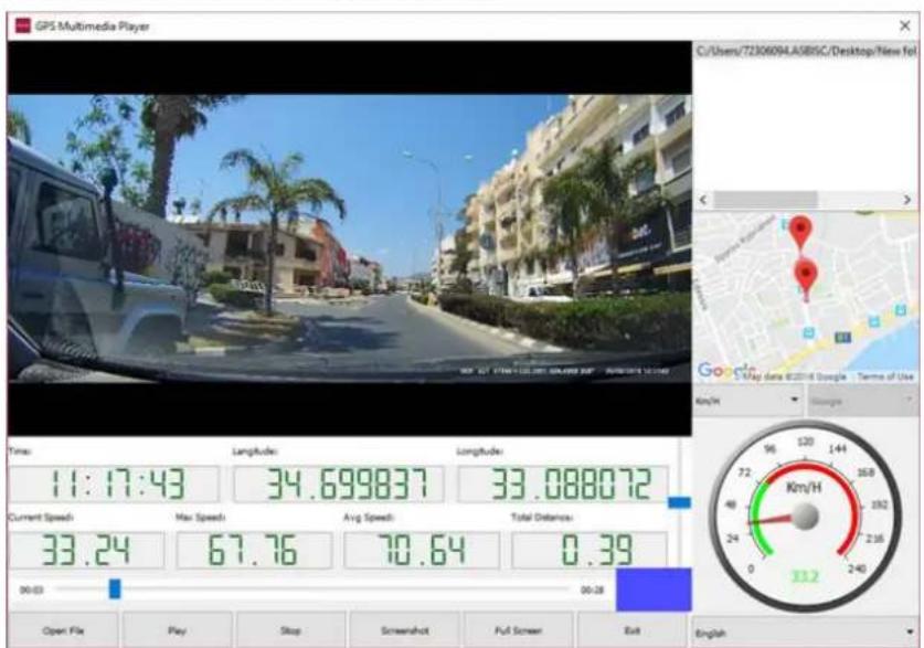 PRESTIGIO RoadScanner 700GPS - Playback on GPS video player - 1