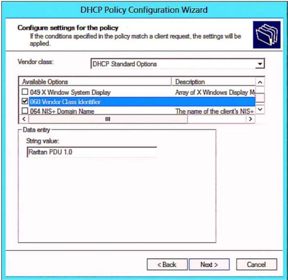 Raritan PX2-5524K2 - ▶ Required Windows IPv4 settings in DHCP: - 10