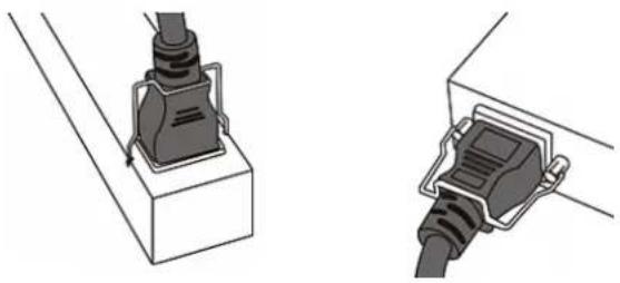 Raritan PX2-5524K2 - Installing Cable Retention Clips on the Inlet (Optional) - 3