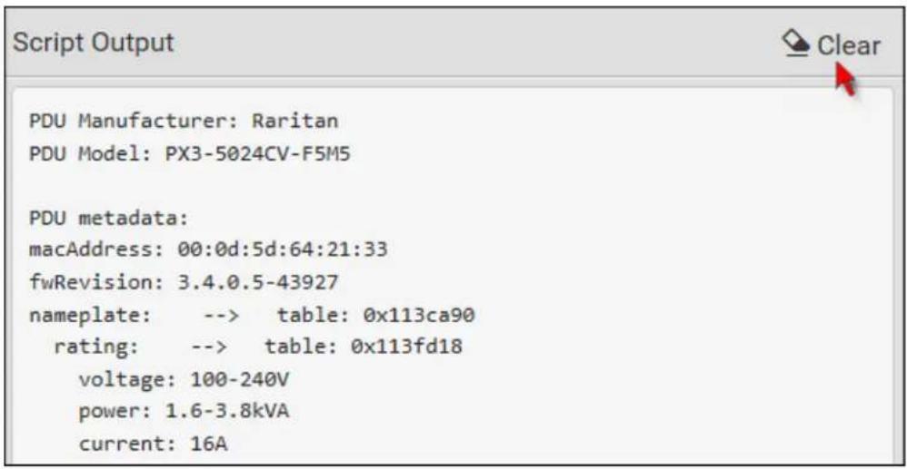 Raritan PX2-5524K2 - To manually start a script: - 3