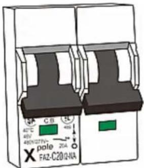 Raritan PX2-5524K2 - To reset the handle-type breakers: - 1