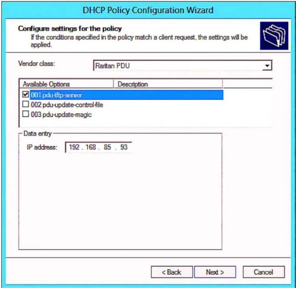 Raritan PX2-5524K2 - ▶ Required Windows IPv4 settings in DHCP: - 11