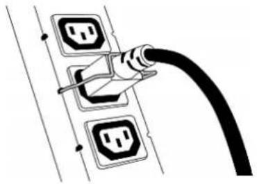 Raritan PX2-5524K2 - Installing Cable Retention Clips on Outlets (Optional) - 3
