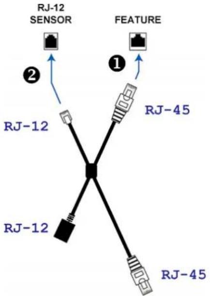 Raritan PX2-5524K2 - To connect composite asset strips via an X cable: - 1