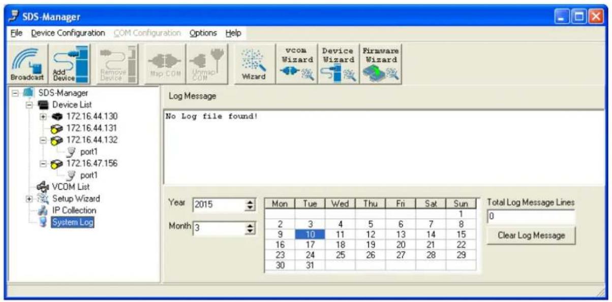 Milan SDSFX3113-111-LRT - System Log - 1
