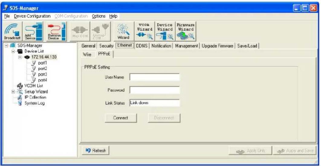 Milan SDSFX3113-111-LRT - Ethernet tab - PPoE - 1
