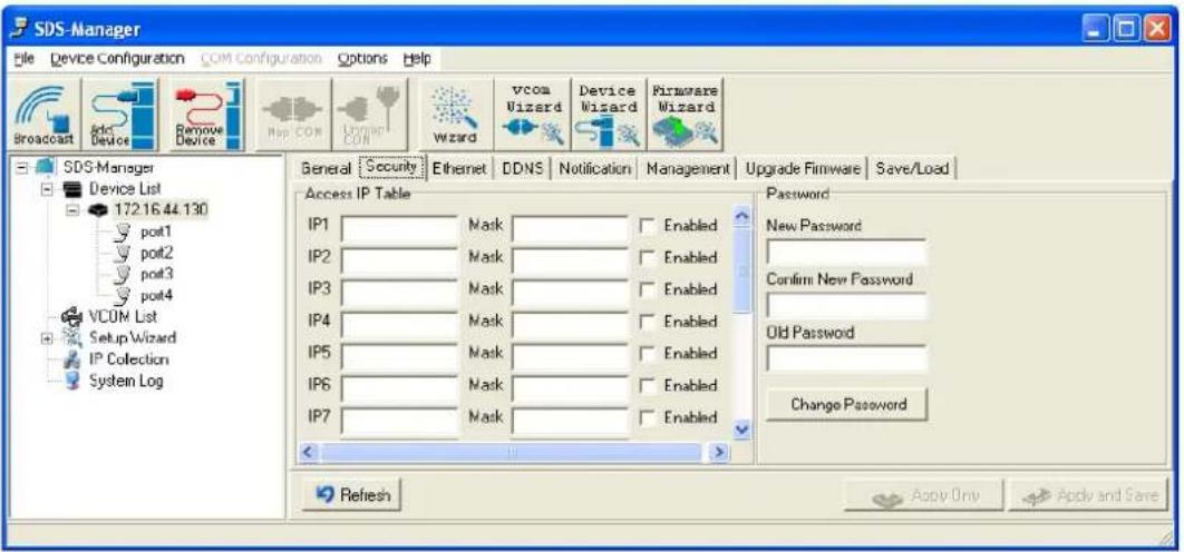 Milan SDSFX3113-111-LRT - Security tab - 1
