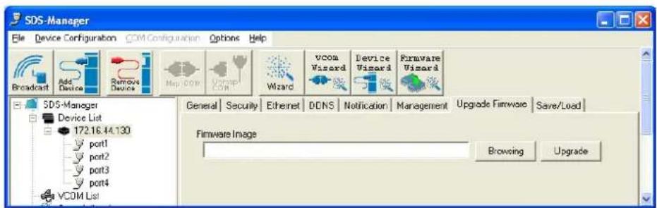 Milan SDSFX3114-111-LRT - Upgrade Firmware tab - 1