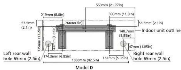 Whynter MSFS-036H23016-01NE - MOUNTING PLATE DIMENSIONS - 5