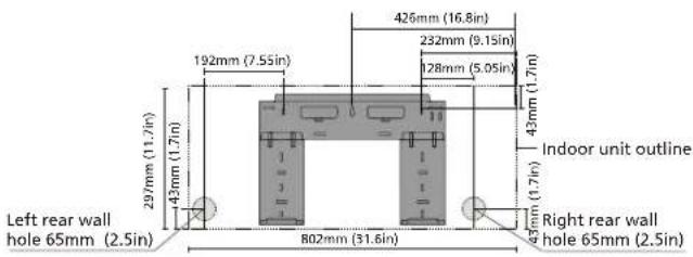 Whynter MSFS-012H11517-01NE - MOUNTING PLATE DIMENSIONS - 3