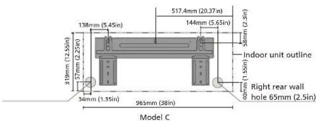 Whynter MSFS-012H11517-01NE - MOUNTING PLATE DIMENSIONS - 4