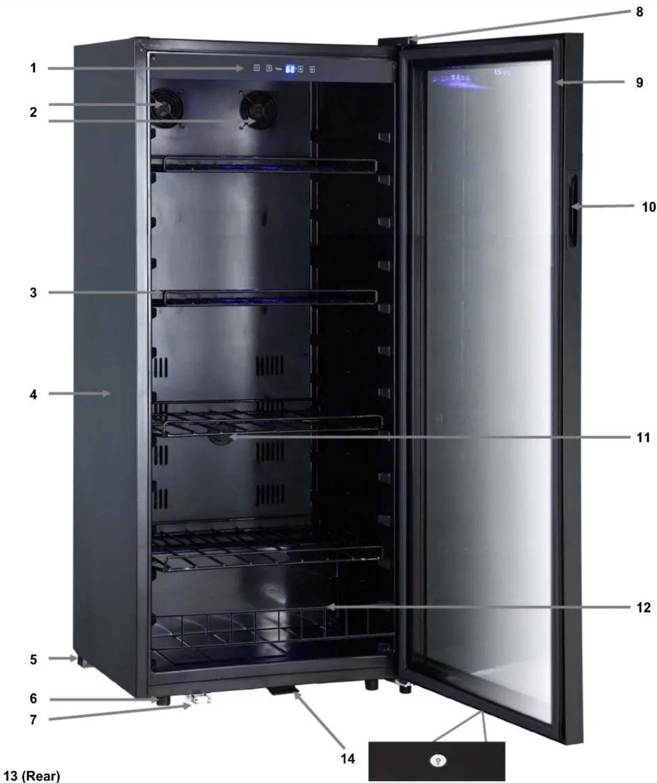 Whynter FWC-1201BA - Parts - 1