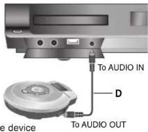 LG LH-TK5025Q - AUDIO IN connection (D) - 1