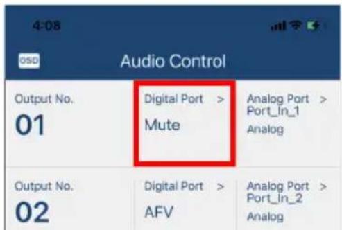 ATEN VM5404D - Specifying the Audio Inputs for the Digital and Analog Outputs - 3