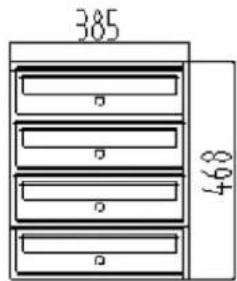 WilTec 60003 - 4-Door Mailbox System - 14