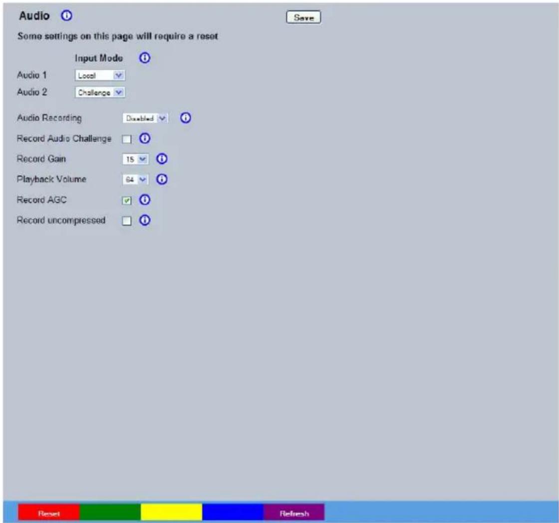 Dedicated Micros CamVu720 - Audio - 1