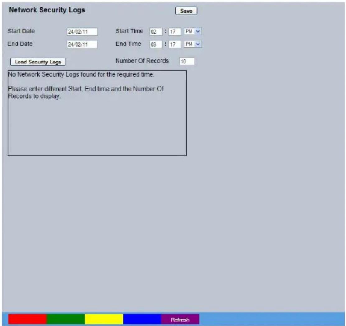 Dedicated Micros CamVu720 - Network Security Logs - 1